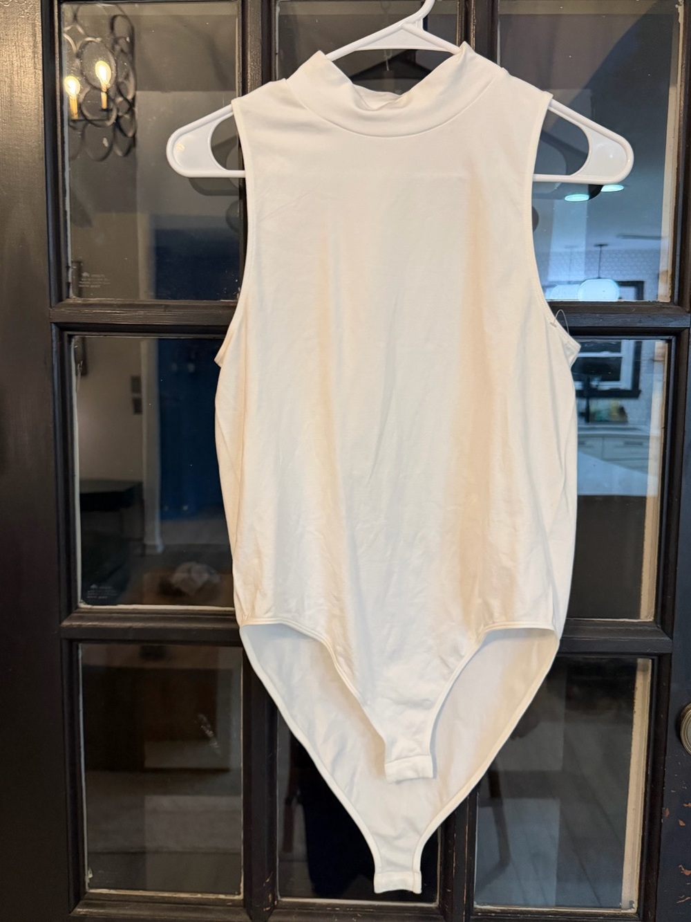 Never worn white spandex bodysuit